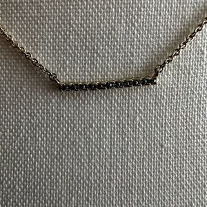 Minimalist Black Bar Necklace